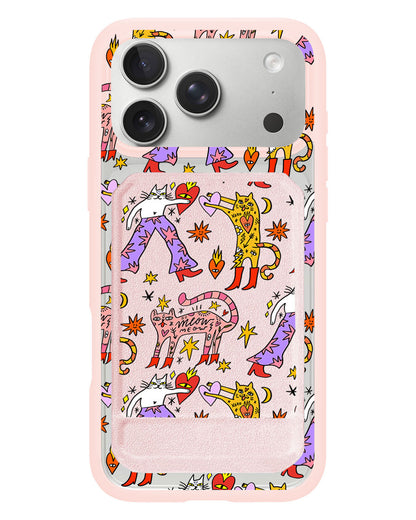 iPhone Magnetic Multifold Wallet - Meow
