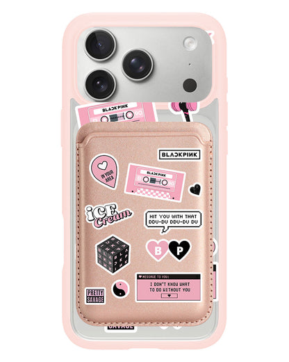 iPhone Magnetic Wallet Case - Blackpink Sticker Pack