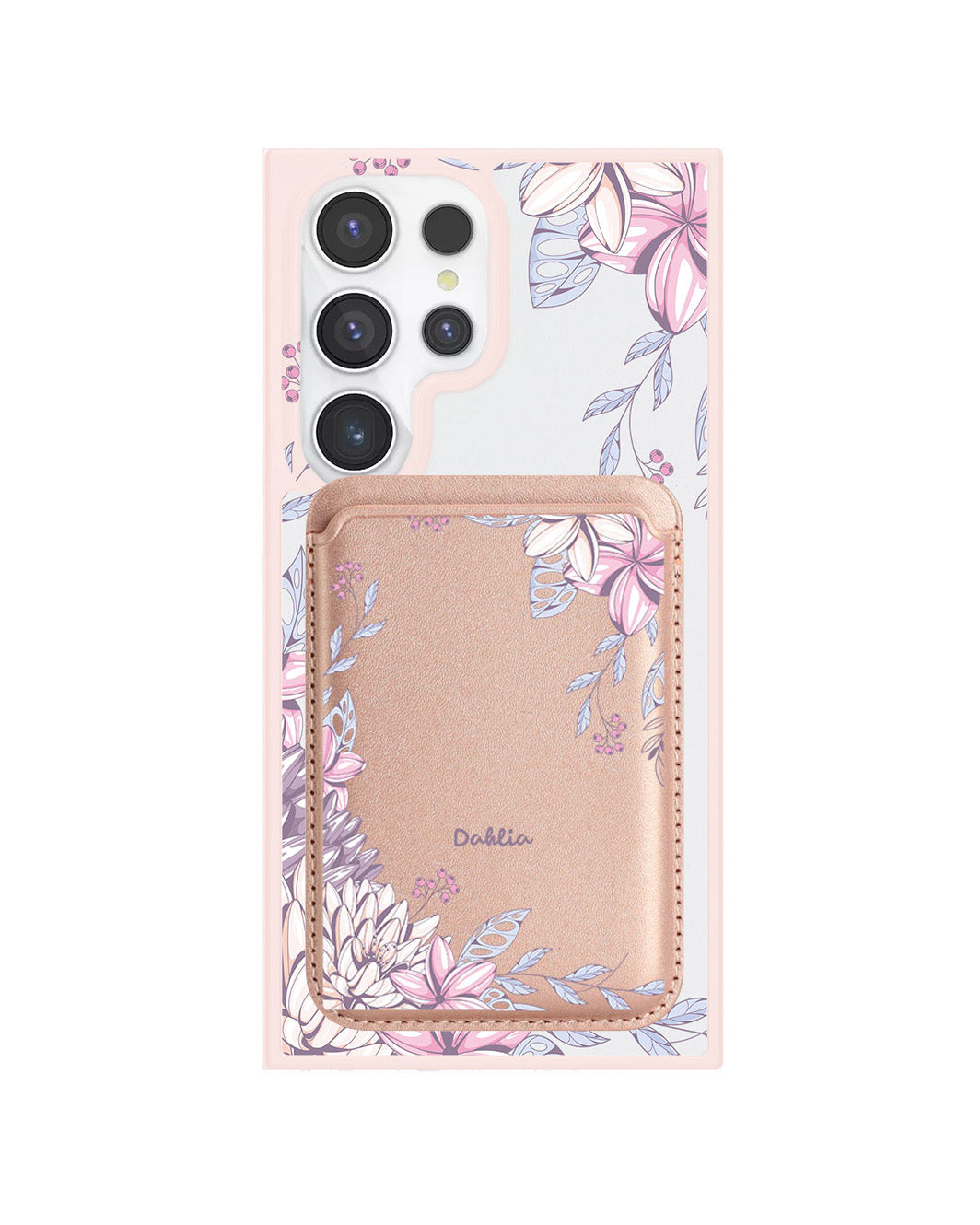 Android Magnetic Wallet Case - Dahlia
