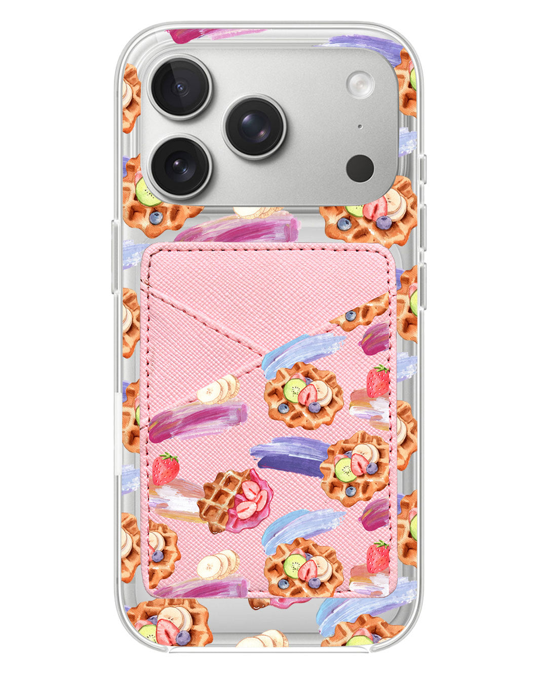 iPhone Phone Wallet Case - Waffles