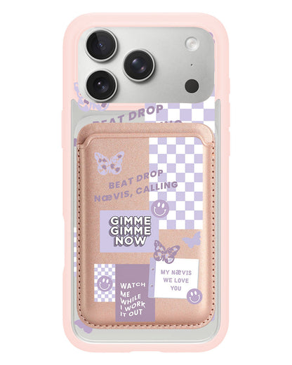 iPhone Magnetic Wallet Case - Aespa Sticker Pack