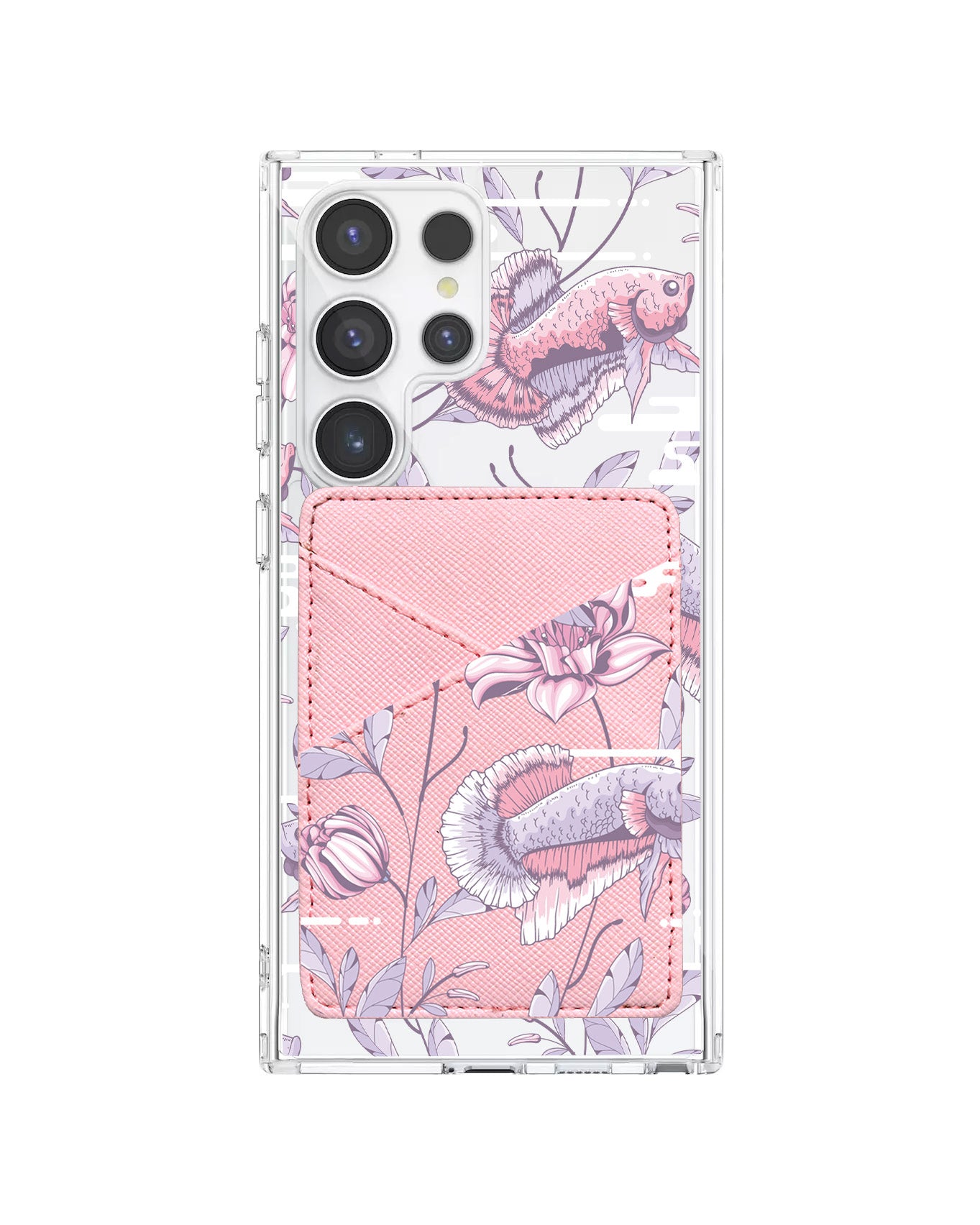 Android Phone Wallet Case - Fish & Floral 1.0