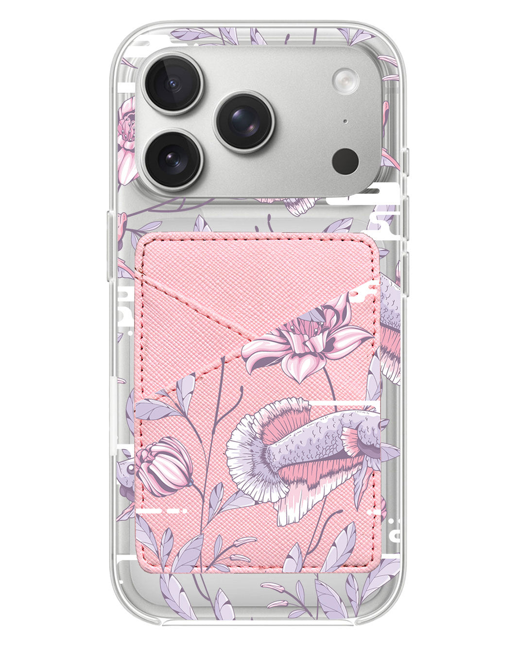 iPhone Phone Wallet Case - Fish & Floral 1.0