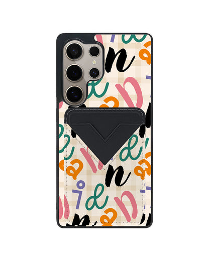Android Avant Wallet Case - Playful Monogram 3.0