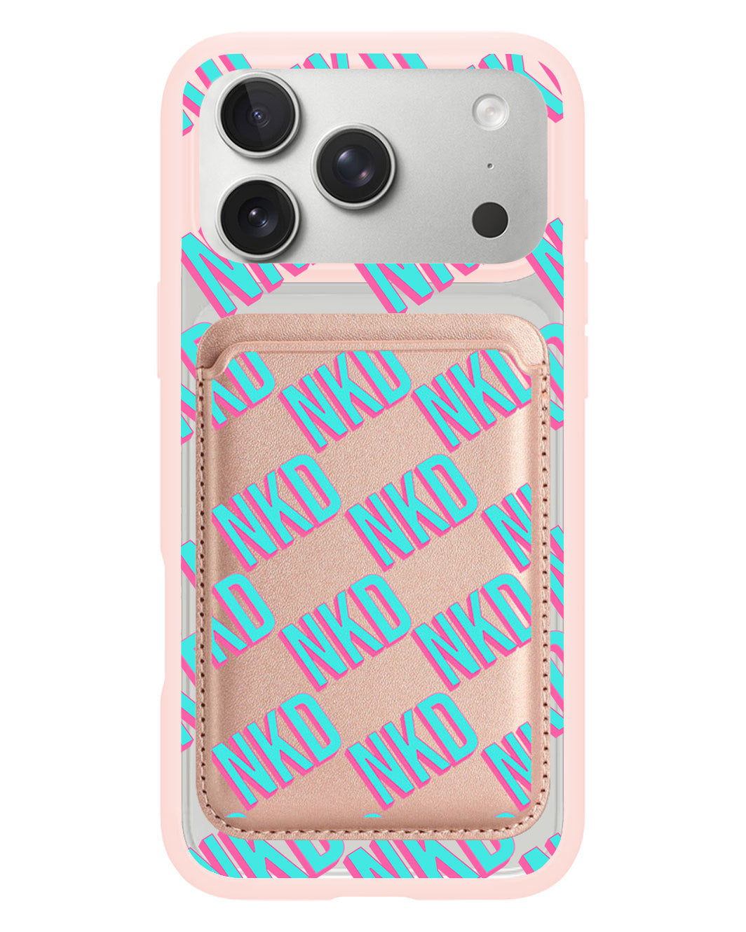 iPhone Magnetic Wallet Case - Diagonal Initial Monogram 4.0