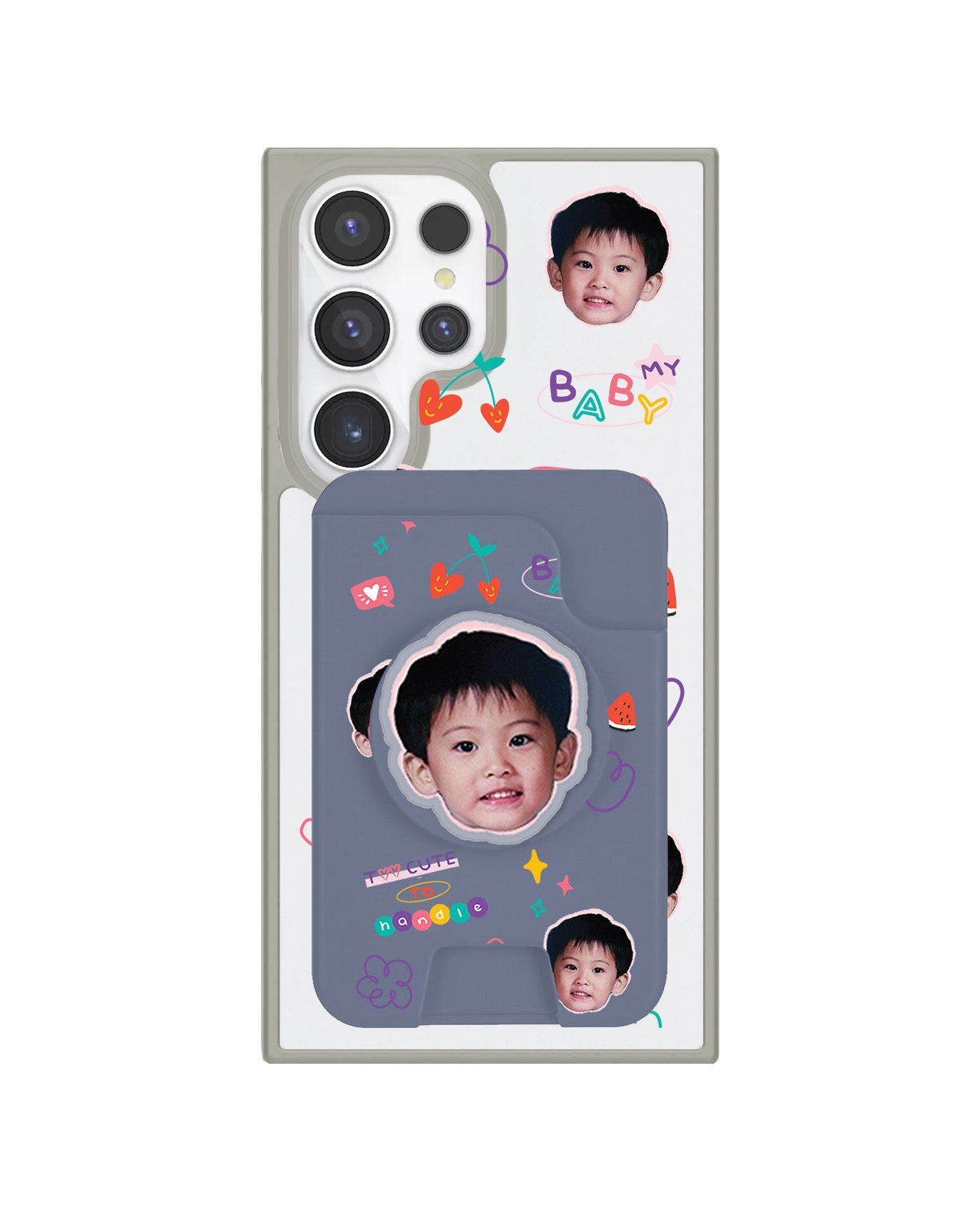 Android Magpop Wallet - Face Grid