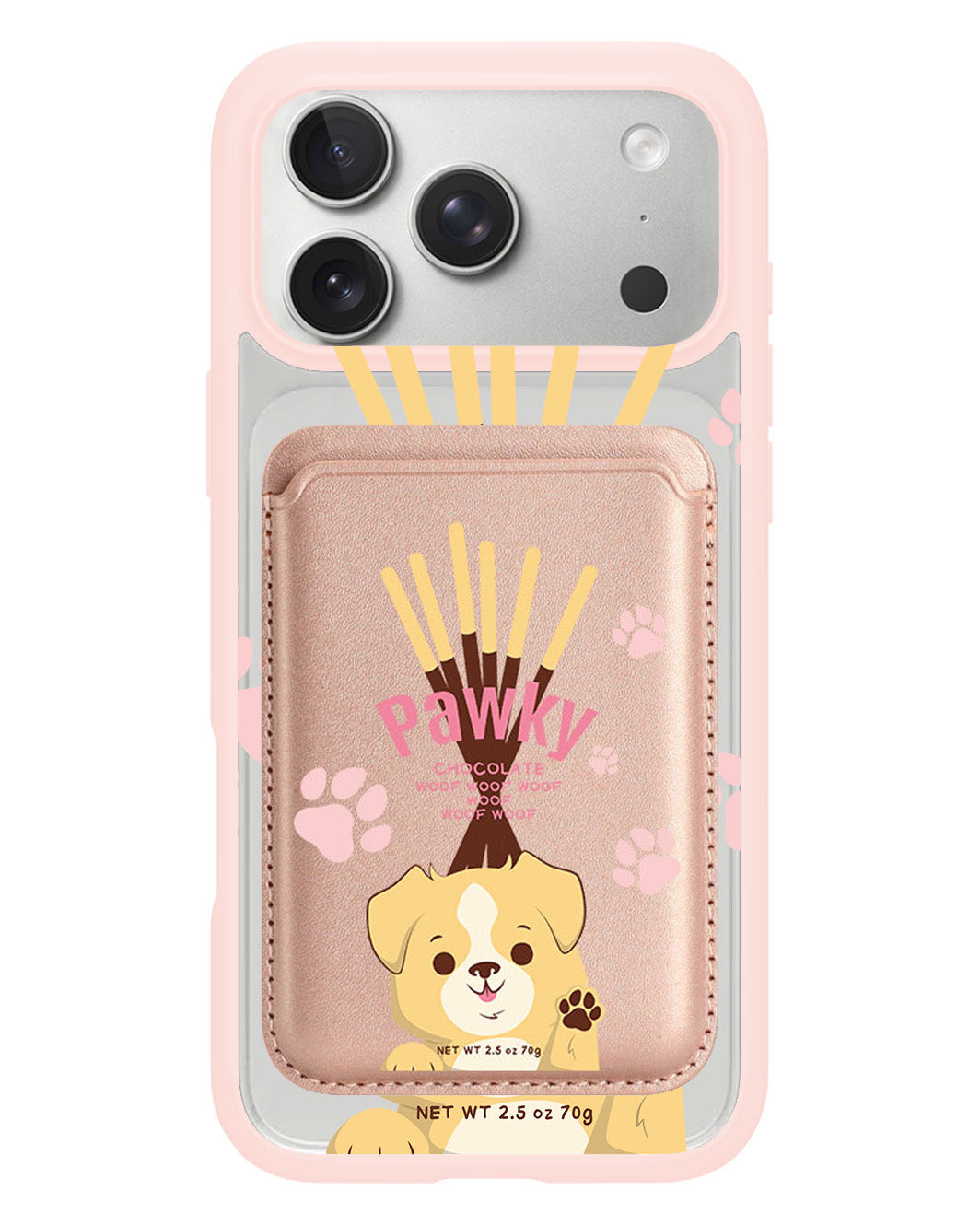 iPhone Magnetic Wallet Case - Pawky Dog