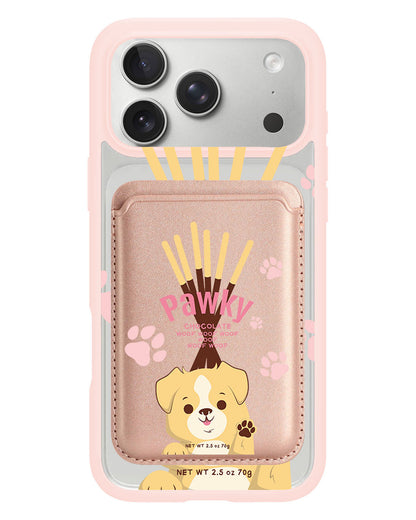 iPhone Magnetic Wallet Case - Pawky Dog
