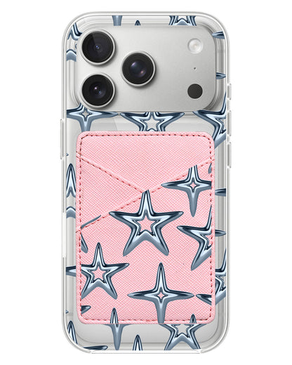 iPhone Phone Wallet Case - Chrome Star