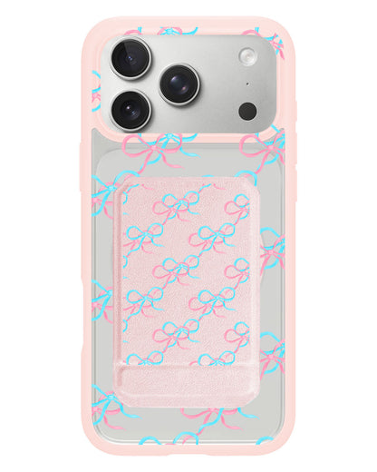 iPhone Magnetic Multifold Wallet - Coquette Overlap Bow