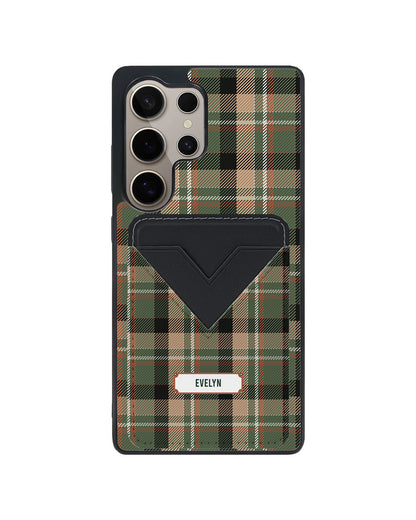 Android Avant Wallet Case - Peppermint Tartan