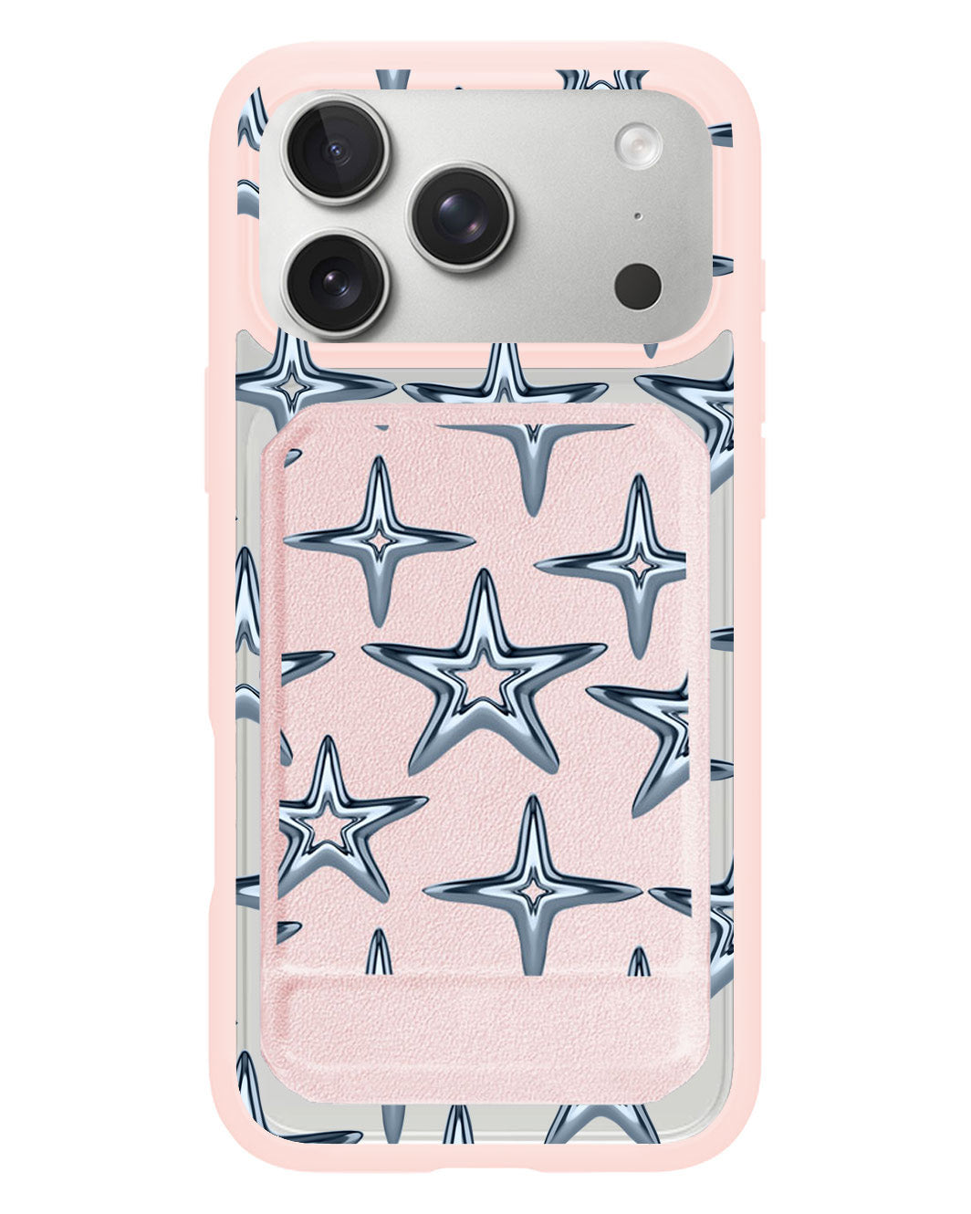 iPhone Magnetic Multifold Wallet - Chrome Star