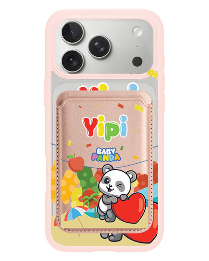 iPhone Magnetic Wallet Case - Yipi Baby Panda
