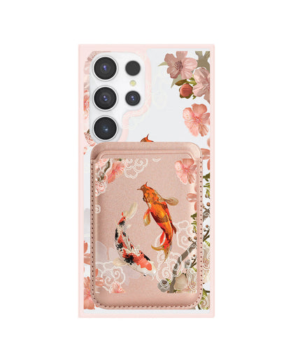 Android Magnetic Wallet Case - Oil Painting Koi