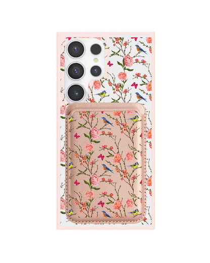 Android Magnetic Wallet Case - Flora Gardenia