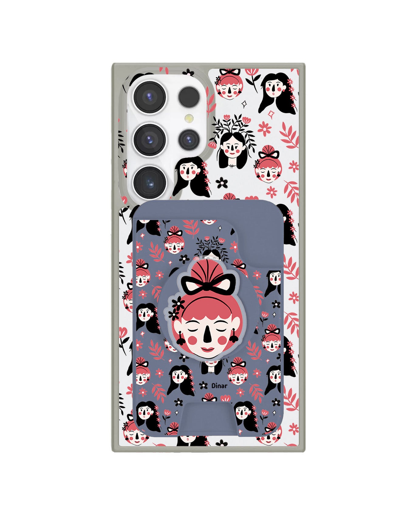Android Magpop Wallet - Flowery Faces