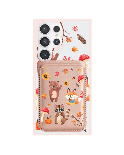 Android Magnetic Wallet Case - Autumn Animals