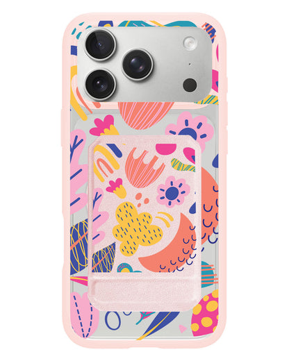 iPhone Magnetic Multifold Wallet - Florals