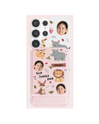 Android Magnetic Multifold Wallet - Face Grid Safari 3.0