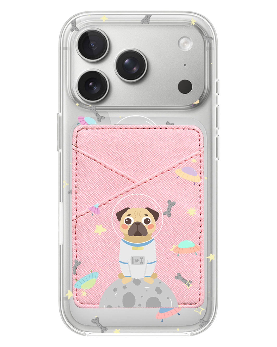 iPhone Phone Wallet Case - Pugstronaut