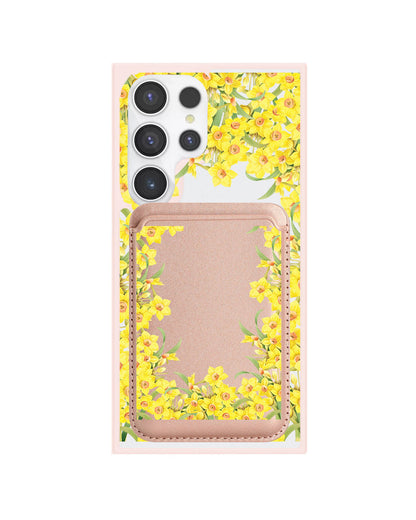 Android Magnetic Wallet Case - March Daffodil