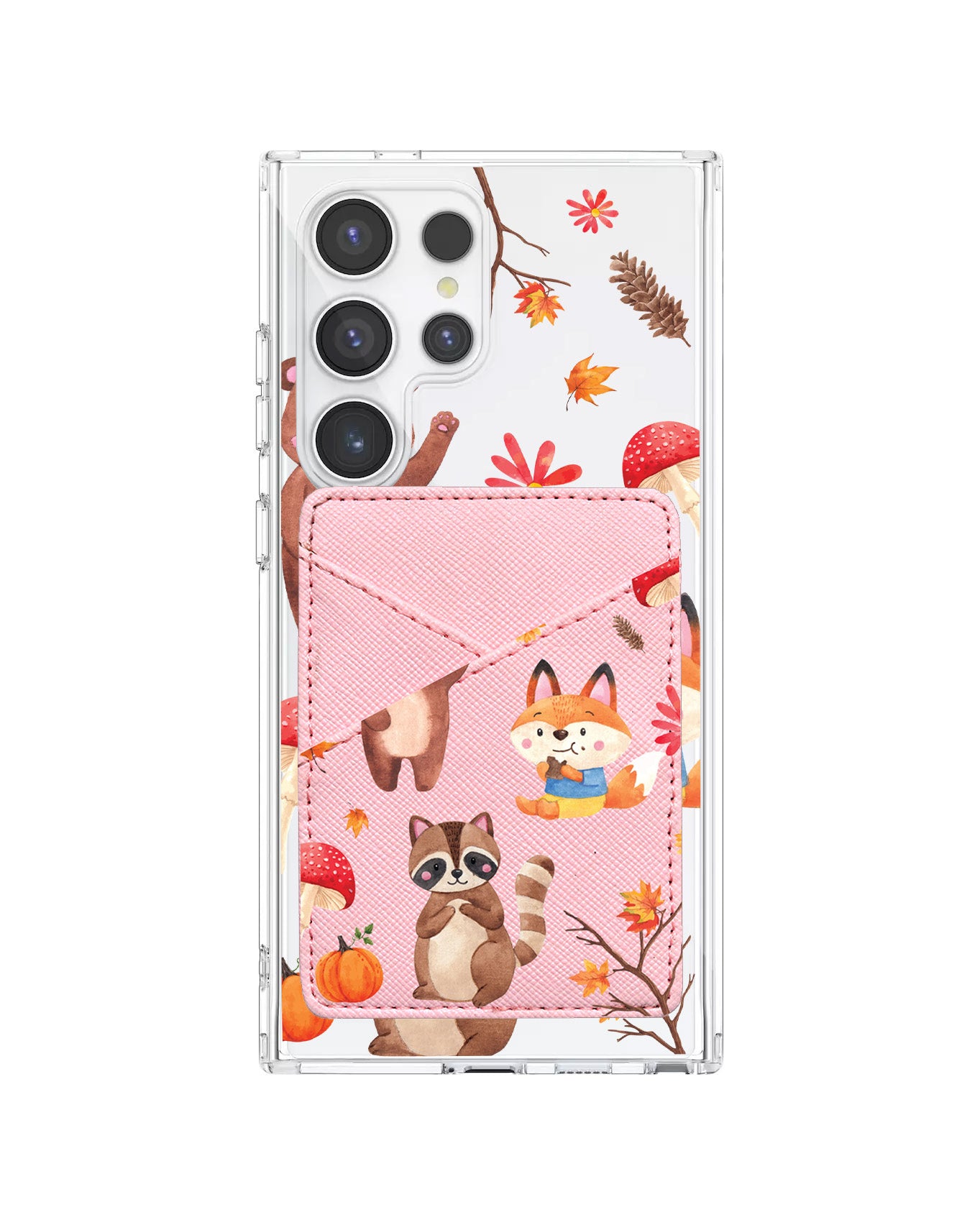 Android Phone Wallet Case - Autumn Animals