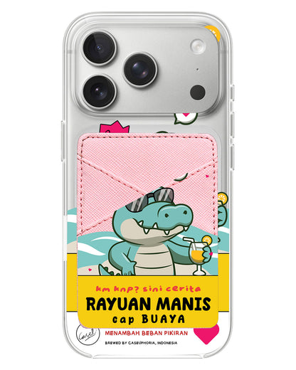 iPhone Phone Wallet Case - Cap Buaya
