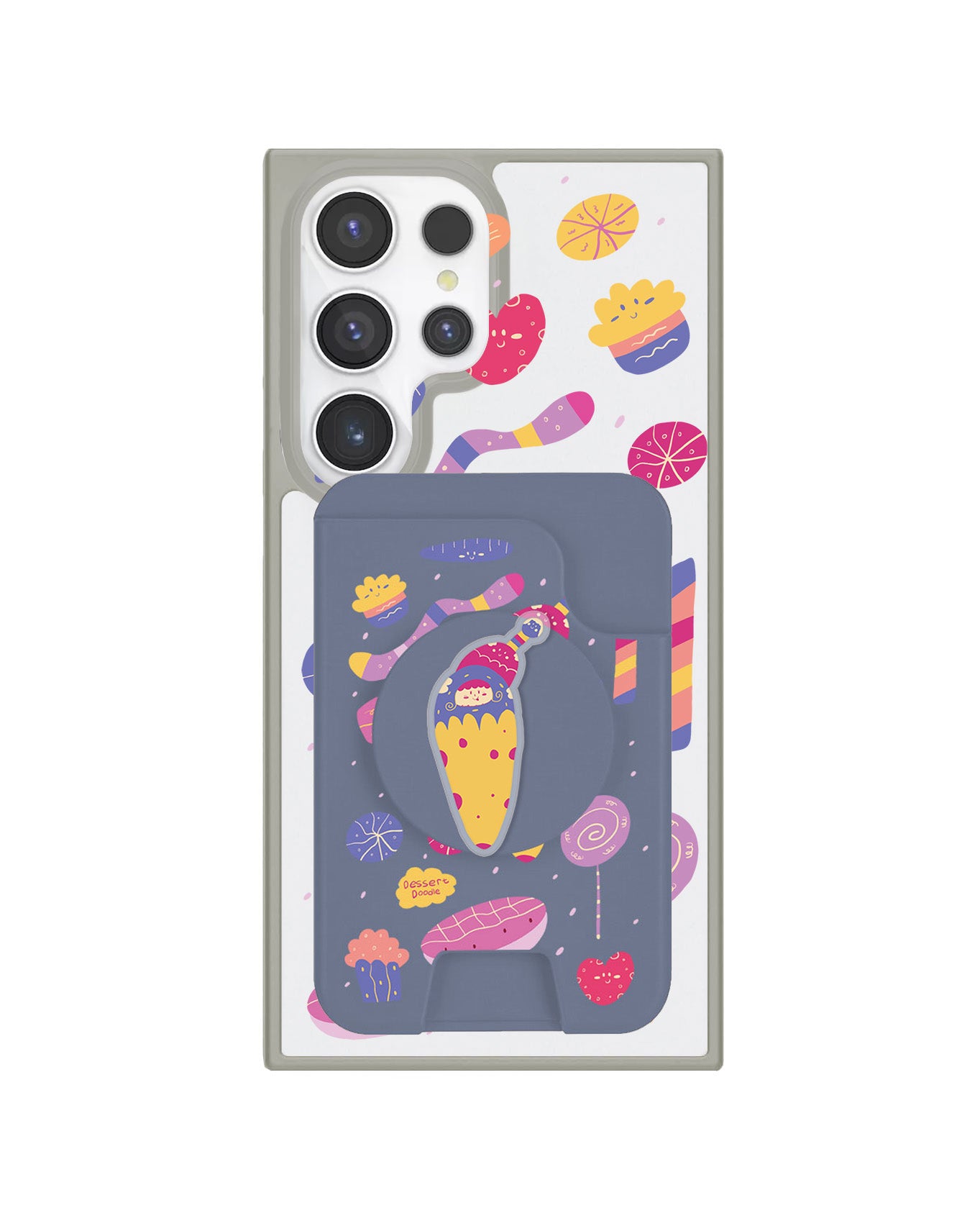 Android Magpop Wallet - Dessert Doodle