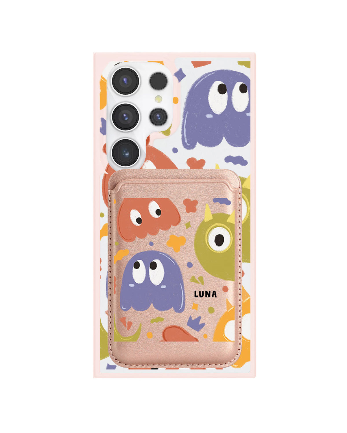 Android Magnetic Wallet Case - Cute Monster 1
