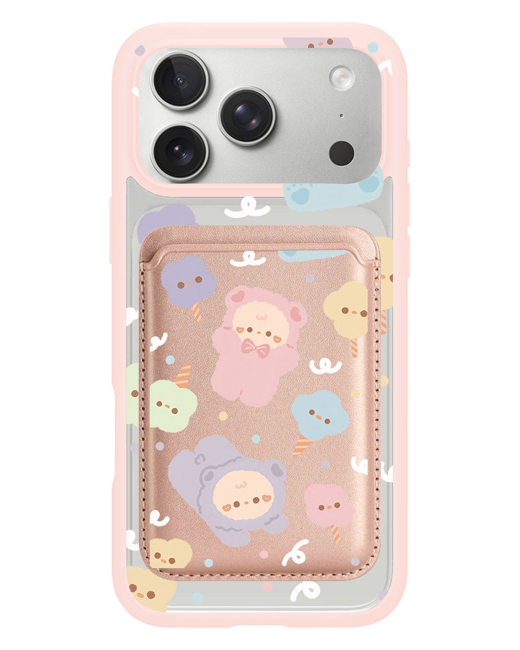 iPhone Magnetic Wallet Case - Cotton Teddy