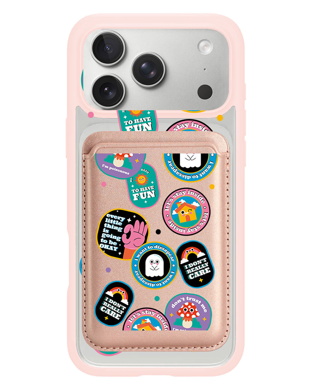 iPhone Magnetic Wallet Case - Monster Sticker Pack