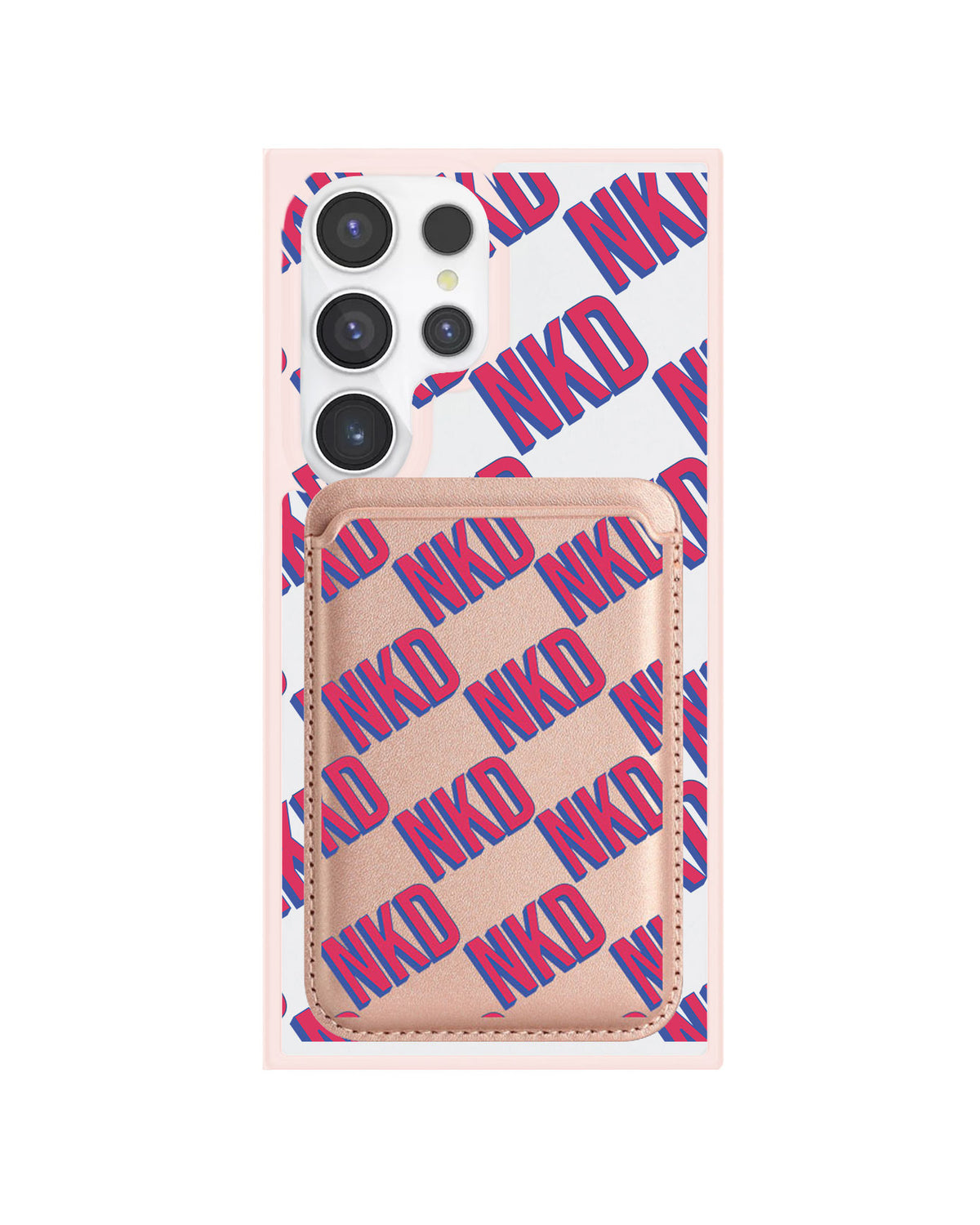 Android Magnetic Wallet Case - Diagonal Initial Monogram 2.0
