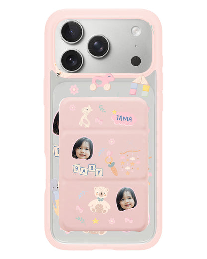 iPhone Magnetic Trifold Wallet Case - Face Grid Girl's Toys