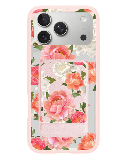 iPhone Magnetic Multifold Wallet - August Peony