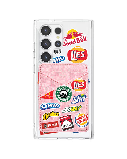Android Phone Wallet Case - Food Parody