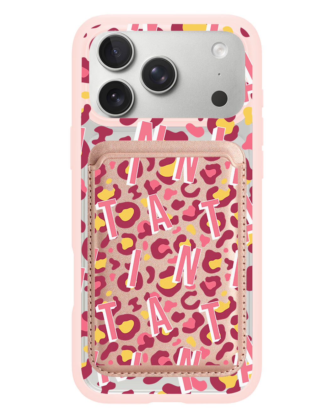 iPhone Magnetic Wallet Case - Leopard Monogram 3.0