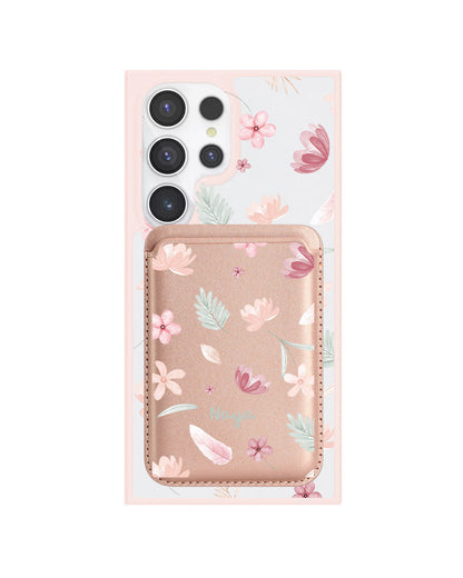 Android Magnetic Wallet Case - Wild Flower