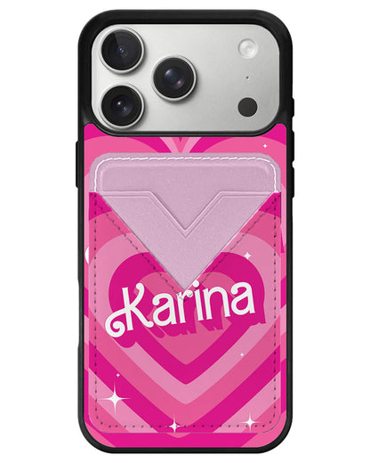 iPhone Avant Wallet Case - Barbie Love Pattern