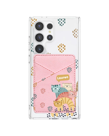 Android Phone Wallet Case - Rainbow Meow 2