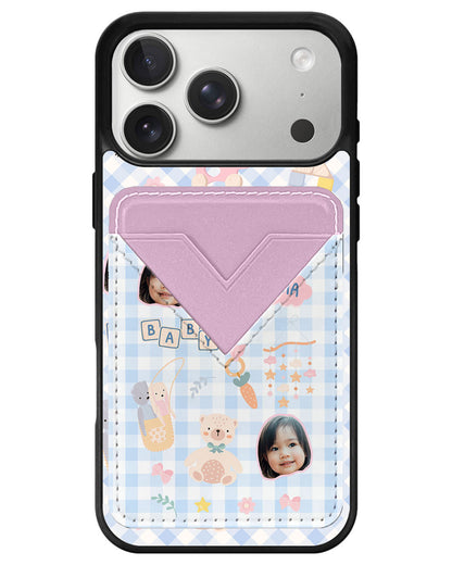 iPhone Avant Wallet Case - Face Grid Girl's Toys