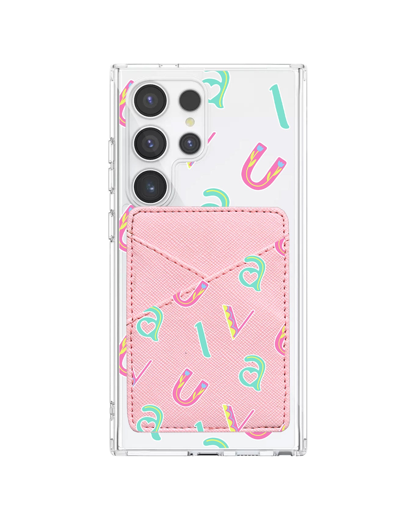 Android Phone Wallet Case - Playful Monogram 6.0