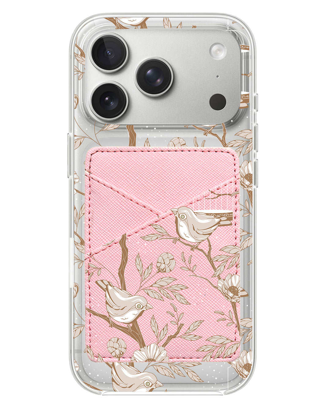 iPhone Phone Wallet Case - Lovebird Monochrome 3.0