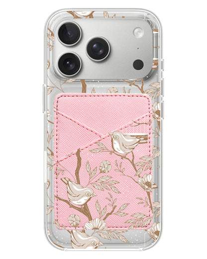 iPhone Phone Wallet Case - Lovebird Monochrome 3.0