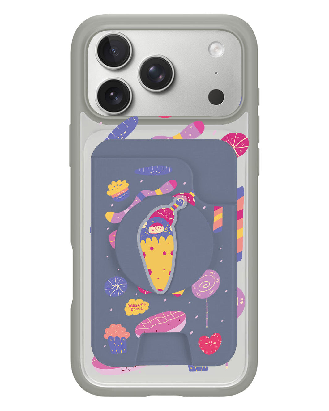 iPhone Magpop Wallet - Dessert Doodle