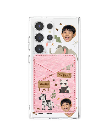 Android Phone Wallet Case - Face Grid Safari 2.0