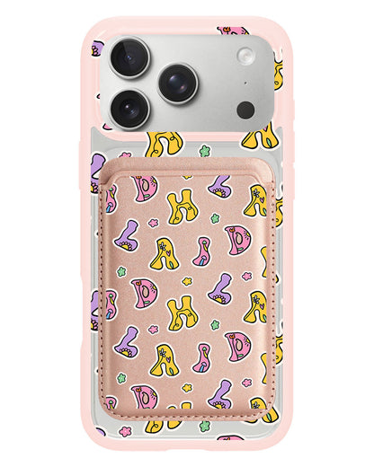 iPhone Magnetic Wallet Case - Playful Monogram 7.0