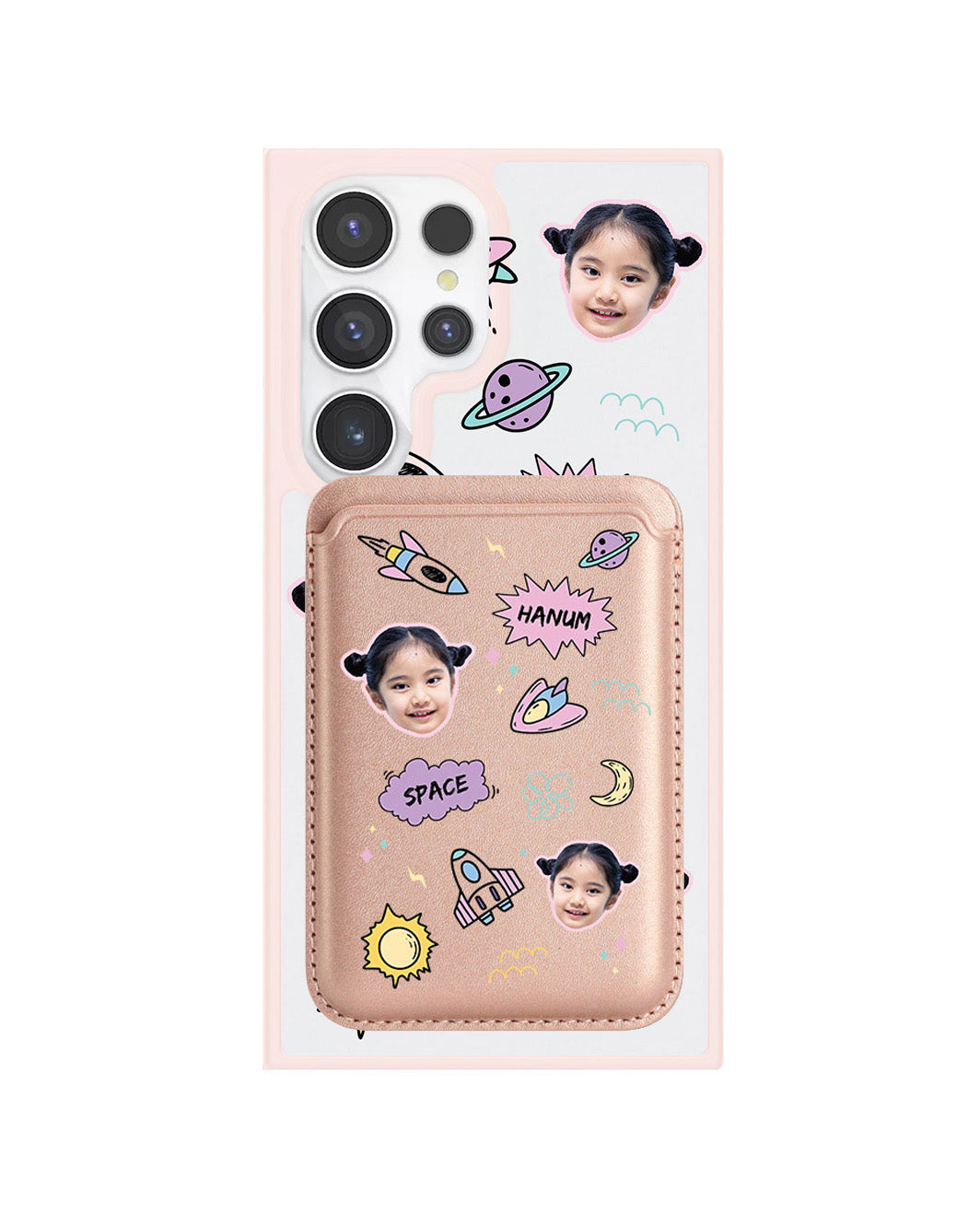 Android Magnetic Wallet Case - Face Grid Space