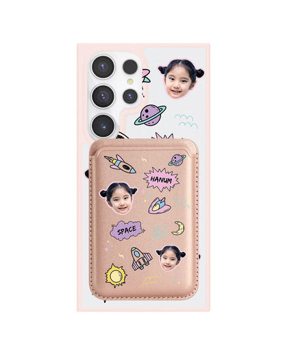 Android Magnetic Wallet Case - Face Grid Space
