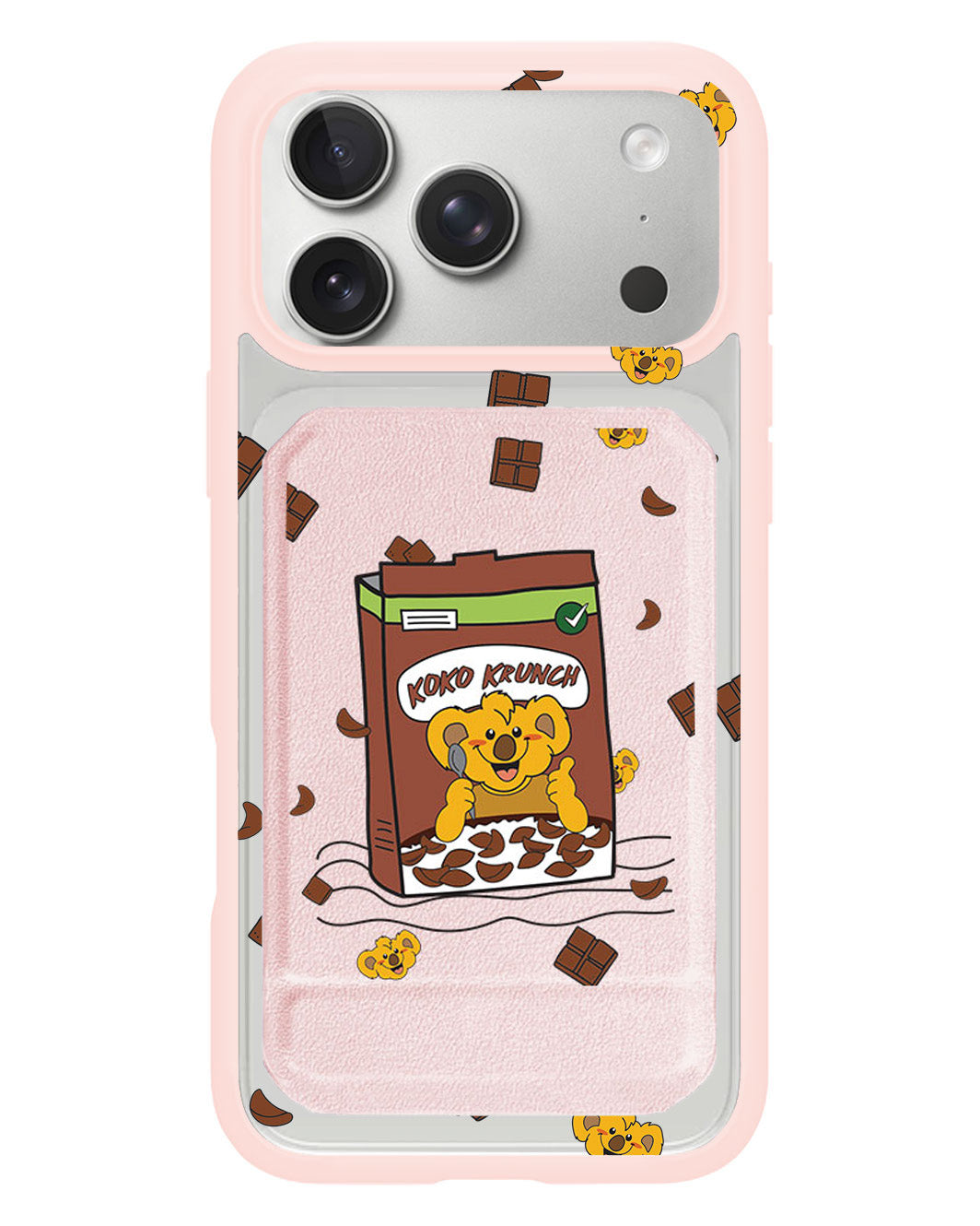 iPhone Magnetic Multifold Wallet - Choco Cereal