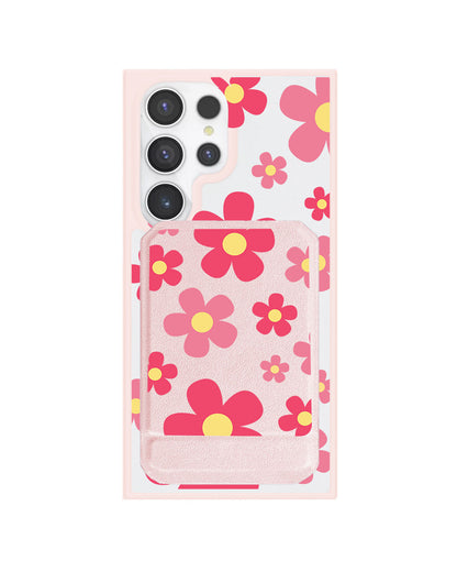 Android Magnetic Multifold Wallet - Daisy Blush